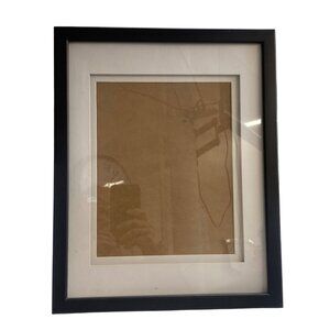 Black 8x10 Wall Frame With Mat & Easel Back For Tabletop Or Wall Display